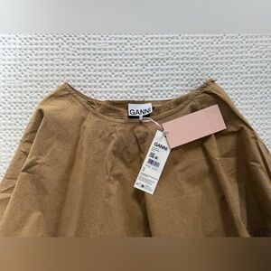 Ganni Camel Brown Beige Skirt